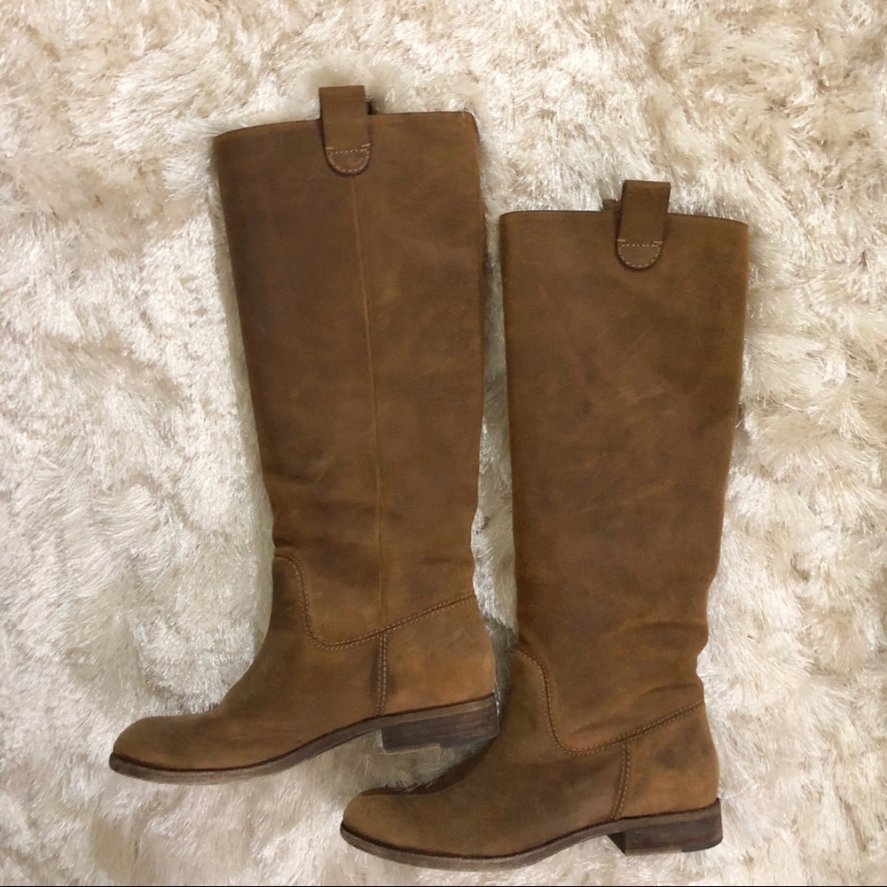 Michael Kors brushed leather riding boots